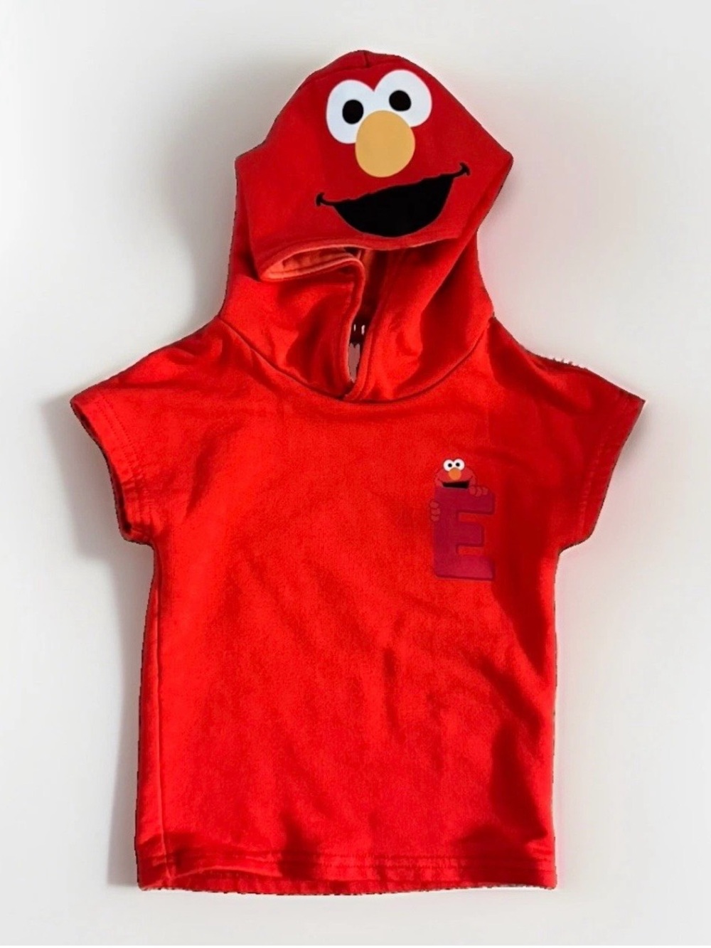 Bums & Roses Sesame Street Elmo Bamboo Hoodie 12-18M Red